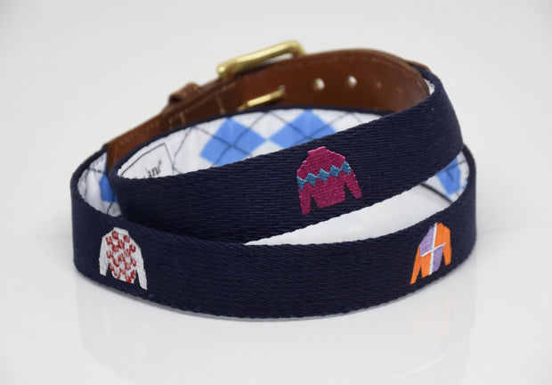 The "Triple Crown" Embroidered on Navy