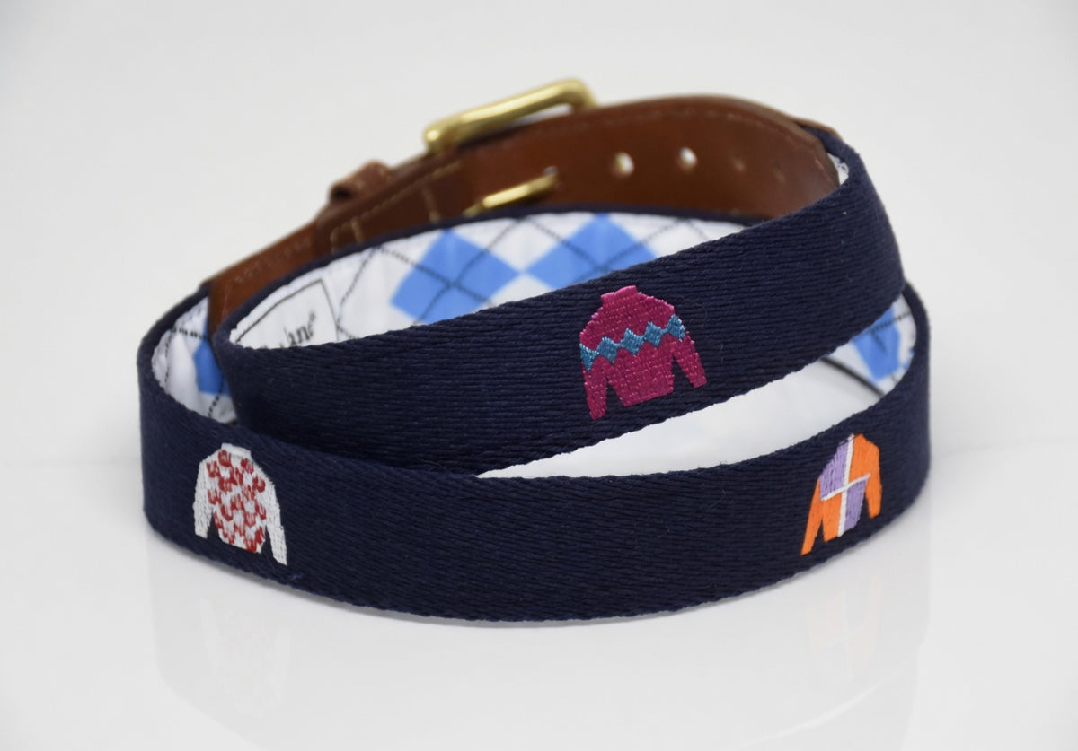 The "Triple Crown" Embroidered on Navy