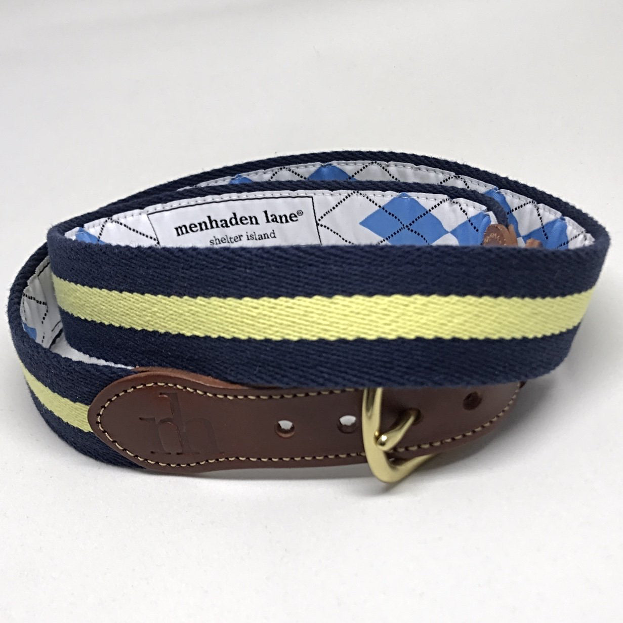 The "Ann Arbor” Collegiate Striped Belt