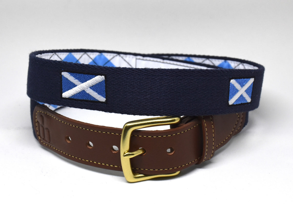 The "Saltire" Embroidered on Navy