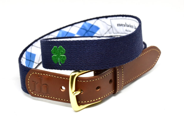 The "Lucky Charm" Embroidered on Navy