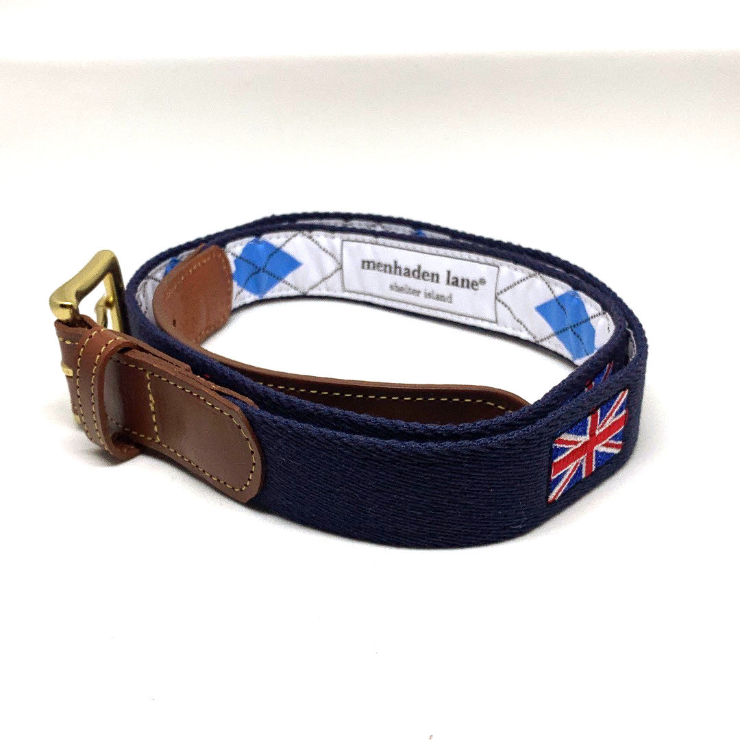 The “Union Jack” Embroidered on Navy